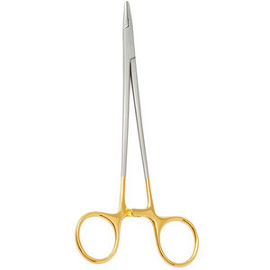 Pince chirurgicale droite demi-or manuelle Debakey porte-aiguille en acier inoxydable pour salle d'opérations chirurgicales - Product Image 4