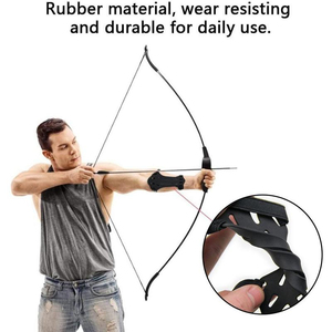 Factory Archery <b>Equipment</b> Silicone Arm Guard/shooting Guard Protective <b>Bow</b> Arrow Arm Guard/finger Guard Strength Manufacturers - Product Image 3
