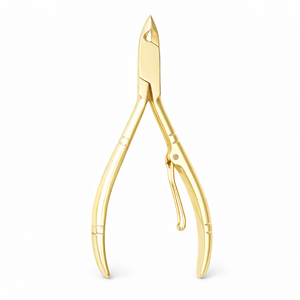 Gold Stainless Steel <b>Cuticle</b> Nipper Professional 6mm Jaw Durable Finger Nail <b>Cuticle</b> <b>Trimmer</b> Manicure Pedicure Tool OEM Custom - Product Image 1