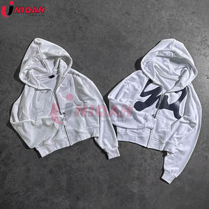 เสื้อฮู้ดดี้พรีเมียม สไตล์เรโทร ทรงโอเวอร์ไซส์ หลวม สบายๆ สำหรับผู้ชายและผู้หญิง ลายปัก สีพื้น สำหรับฤดูหนาว สตรีทแวร์ - Product Image 4