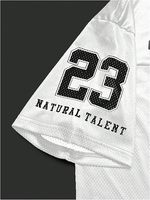 Camiseta de fútbol, tecnología de absorción de humedad, material de tacto suave de secado rápido hecho para mayor comodidad y durabilidad durante los deportes