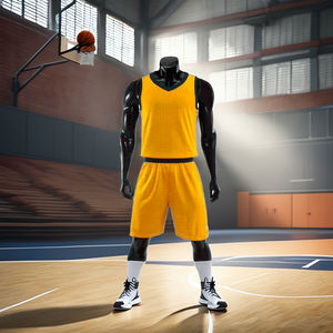 Conjuntos de Camisetas de Baloncesto Reversibles al por Mayor OEM, Uniformes de Equipo Unisex de Secado Rápido y Transpirables, 100% Poliéster - Product Image 4