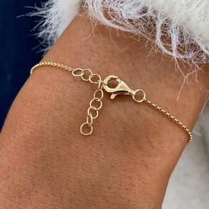 Elegante IGI certificado Oval Lab Grown diamante amarillo chapado en oro plata esterlina 925 solitario pulsera fina moda mujeres regalos - Product Image 5