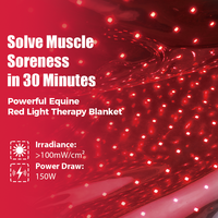 Dispositivo de Terapia de Luz Roja Infrarroja para Caballos, Manta de Terapia de Luz Equina de 660 Nm y 850 Nm, Alfombrilla de Terapia para Caballos, para Todo el Cuerpo