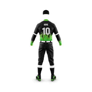 2024 OEM personalizado al por mayor en blanco hombres uniforme de béisbol poliéster personalizado su propio diseño uniforme de béisbol liso - Product Image 6