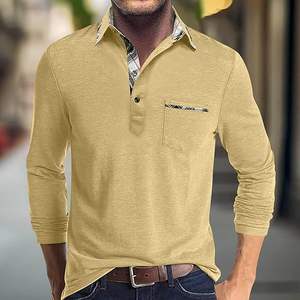 Summer Casual Casual Men's T-shirt Building Running 150GSM 100% Polyester Logo personnalisé Quick Dry Gym Breathable Long Sleeve - Product Image 1