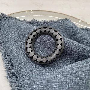 Boho Style noir bois serviette anneau papier évidé papillon forme Table décor fêtes de mariage noël Table à manger printemps - Product Image 5