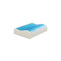 Matelas en mousse à mémoire de forme avec gel rafraîchissant, design contemporain, housse en tissu, 45x31x10/7 cm, pour la maison, la chambre, l'hôtel, sain et confortable