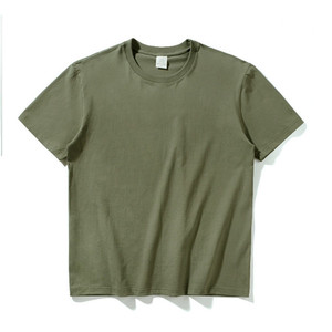 T-shirts unisexes de haute qualité multicolores 260g 100% coton peigné pour hommes et femmes logo personnalisé OEM T-shirt décontracté vierge pour hommes - Product Image 4