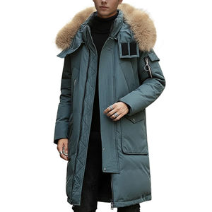 Chapeau Parkas Veste Homme Hiver Nouveau Classique Chaud Polaire Amovible Automne Vêtements d'extérieur Tenues Poches Parka Vestes Homme - Product Image 3