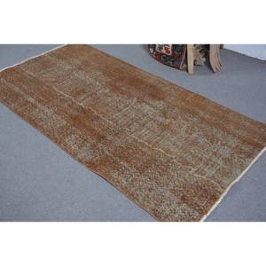 พรมตุรกีวินเทจ6.6ft 3.4 x พื้นที่ขนาดใหญ่ขนสัตว์สีน้ำตาลรูปแบบนามธรรมออกแบบเย็บปะติดปะต่อกันสำหรับห้องโถงพรมยางรุ่นสำรองในห้อง - Product Image 4