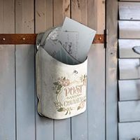 Boîte aux lettres en métal durable prête à l'exportation, résistante à la corrosion, support de réception de courrier, revêtement en poudre personnalisable, longue durée