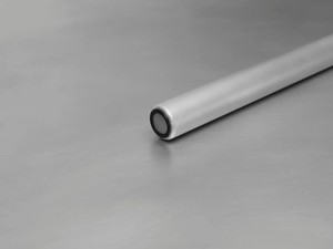 Table en aluminium table moderne et minimaliste dispose d'un plateau rond en aluminium et quatre pieds cylindriques également en aluminium - Product Image 2