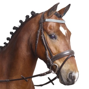 Vente en gros de haute qualité en cuir véritable bride de cheval conçue sur mesure bride en cuir Snaffle à bas prix - Product Image 4