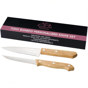 Juego de Cuchillos Personalizados Tony Bamboo, Utensilios Premium para Entusiastas Culinarios - Product Image 3