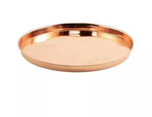 Plateau en métal en aluminium de luxe le plus vendu finition martelée or pour dessert au chocolat servant la maison hôtel restaurant pour les mariages - Product Image 5