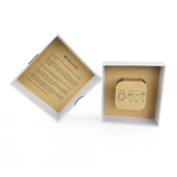Boîtes rigides écologiques avec logo personnalisé avec bac à papier kraft pour câbles de données USB Boîte de papier d'emballage pour chargeur de produit électronique