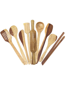 Couverts biologiques en bois d'olivier Ensemble de cuillères de service en bois d'olivier Cuillère en bois faite à la main écologique par tradebit - Product Image 2