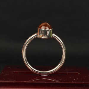 ทัวร์มาลีนสีชมพูเงินแท้ 925 สไตล์ฮิปฮอป เครื่องประดับชั้นดี ฝังแบบเบเซล ลายตัวเลข ขนาด 9x6 มม. น้ำหนัก 2.80 กรัม - Product Image 5