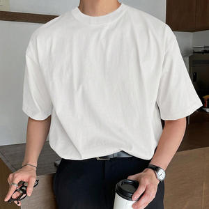 T-shirt d'été respirant en coton lavé à l'acide oem surdimensionné avec un design personnalisé, idéal pour les commandes de streetwear et de marque - Product Image 1