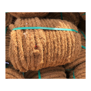 Cuerda de fibra de coco natural para atar en el jardín, decoración de embalaje, cordel de fibra de coco marrón ecológico a la venta - Product Image 3