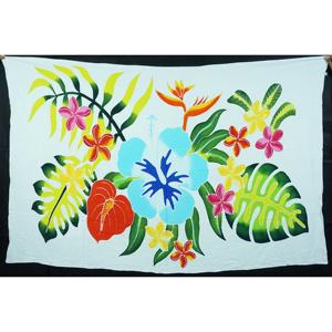 Pareos Hawaianos Pintados a Mano 100% Rayón de Alta Calidad, Ropa de Playa Personalizada al por Mayor, Cubierta para las Islas del Pacífico Asiático HPBU028-02-180 - Product Image 1