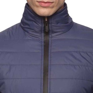 Blouson d'aviateur décontracté à manches longues de couleur unie avec col montant blouson d'aviateur pour hommes de coupe régulière à vendre 2025 matériau personnalisé - Product Image 5