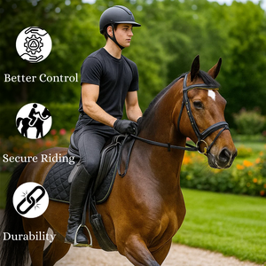 Brida de Cuero Occidental Premium para Caballo |   Duradero, Elegante, Ajustable y Cómodo |   Equipo Ecuestre de Alta Calidad para Jinetes - Product Image 3