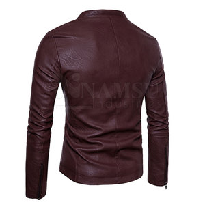 Breathable Winter <b>Warm</b> Men Leather Jacket Casual Wear Men Leather Jacket In Reasonable Price Men's Jacket - Product Image 2