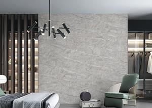 Infitine Veles กระเบื้องเซรามิคพอร์ซเลนขนาด600x1200มม. ลายแกะสลักสีเทาไม่สิ้นสุดดีไซน์อิตาลีทันสมัยขนาด2x4 - Product Image 2