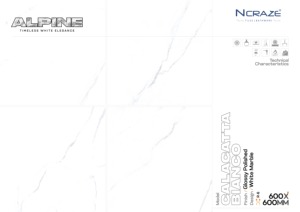 Antica Statuario 600x600mm Carrelage de sol en porcelaine polie Villa Marble Stone Brillant en Grade AAA par Ncraze pour la maison et la villa - Product Image 5