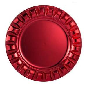 Plaque de chargement en bronze martelé avec surface texturée ronde en métal et bord lisse - Product Image 2