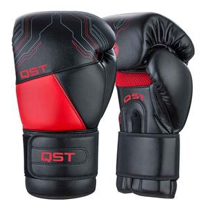 Guantes de boxeo para niños de cuero de vaca de alta resistencia Top Quty 4oz 14oz MMA Muay Thai Kickboxing Guantes de entrenamiento Perforación OEM ODM - Product Image 2