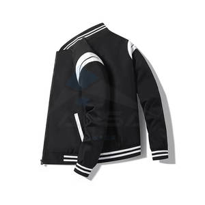 แจ็คเก็ตวาร์ซิตี้แบบกำหนดเองสำหรับผู้ชาย แจ็คเก็ตวาร์ซิตี้ผ้าขนสัตว์ขายส่ง แจ็คเก็ตเลตเตอร์แมนแขนปกติ คุณภาพดี ราคาถูกที่สุด - Product Image 2