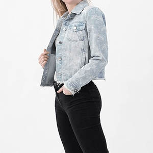 Veste en jean pour femmes légère, vente en gros, vêtements décontractés, usage extérieur, veste en jean pour femmes en vente en ligne - Product Image 5