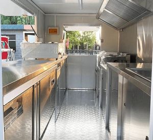 Affordable 12ft Food Truck <b>Trailers</b> Fully Equipped with Full Kitchen Equipments Customized Food Cart Towable Catering <b>Concession</b> - Product Image 6