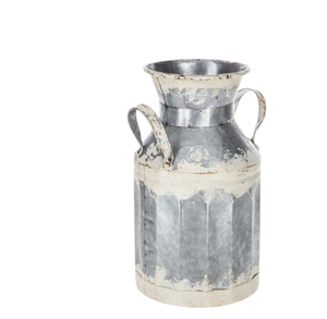 Ferme rustique fleur pichet Vase Vintage galvanisé métal lait peut décoratif Floral pot à lait Vase pour la décoration intérieure - Product Image 6