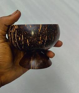 Juego de cuencos artesanales de coco Natural ecológico de 500ml estilo clásico Kokosnusschale para fiestas de batidos con logotipo personalizado - Product Image 3