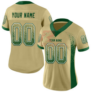 เสื้อเจอร์ซีย์ฟุตบอลอเมริกันสีส้มสีขาวเสื้อเจอร์ซี่ออกแบบโลโก้ตามสั่งใหม่ล่าสุด - Product Image 2