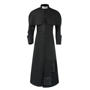 Soutane Prêtre Unisexe Adulte - Costume Ecclésiastique Liturgique - Robe Clergé Pour Cérémonie