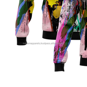 Chaqueta universitaria de lana 100% personalizada para hombre, cuello levantado, estilo icónico, logotipo bordado en la parte delantera, modelo transpirable a prueba de viento, 2017 - Product Image 5