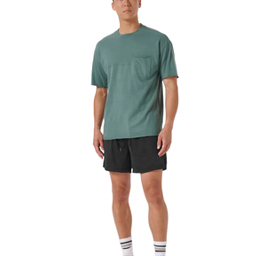 Short en maille avec logo personnalisé Short en maille de couleur personnalisé pour homme en polyester imprimé par sublimation - Product Image 3