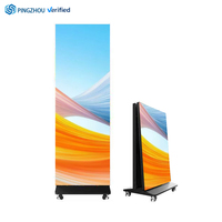 Écran publicitaire pliable pour exposition, utilisation en magasin de détail et en ascenseur, étanche IP65, écran d'affichage LED de haute qualité P2.5 GOB