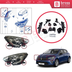 ชุดซ่อมขายึดไฟหน้า BHL569 สำหรับ Clio MK5 B7 BF ปี 2019 ขึ้นไป รุ่นซ้ายขวา  260E70544R 260E69870R - Product Image 5