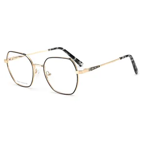 إطارات نظارات بدون عدسات للبيع بالجملة إطارات معدنية للنظارات إطارات نظارات مستديرة للسيدات 2023
