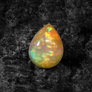 อัญมณีโอปอลแบบหลวมสีส้มสีเหลืองไม่เหมือนใครอัญมณีโอปอลแบบโบราณรูปลูกแพร์ทรงหลวมสีส้มสีเหลืองไม่เหมือนใคร - Product Image 2