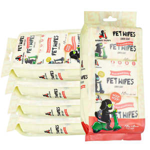Toallitas de Limpieza para Mascotas con Aroma a Limón Suave OEM, 10 Unidades, 6 Mini Paquetes de 14x15cm, Uso Antiséptico - Product Image 6