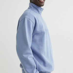 สเวตเชิ้ตคอกลมคอกลมสำหรับผู้ชายทรงโอเวอร์ไซซ์แบบคลาสสิกสีพื้นฤดูใบไม้ผลิออกแบบโลโก้ได้ตามต้องการ - Product Image 4