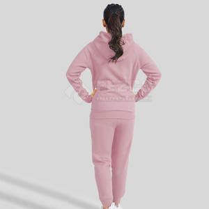 Offre Spéciale personnalisé femmes survêtement formation costumes coupe ajustée à manches longues Fitness course plaine survêtements col à capuche pour l'hiver - Product Image 6