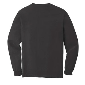 Sudadera de manga larga ajustada de Color negro de siguiente nivel con logotipo liso en blanco para hombres y mujeres unisex, sudadera de varios tamaños - Product Image 6